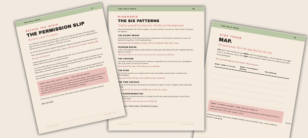 Pages from the Self-Read workbook