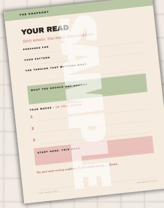 Sample snapshot deliverable